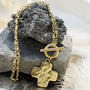 Life in Balance Cross Toggle Necklace-11