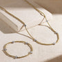 Life in Balance Cross Mini Ball Necklace-3