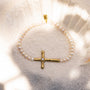 Poetic Cross Pearl Stretch Bracelet-8