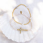 Poetic Cross Pearl Stretch Bracelet-6