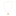 Gold necklace with a round pendant on a white background-2