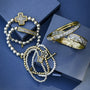 Poetic Cross Pearl Stretch Bracelet-11