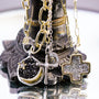 Poetic Cross with Pearl Pendant - Sterling Silver-4