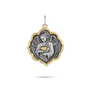Pendant with angel holding a heart on a white background-1