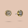 Kristal Dome Stud Earrings-3