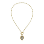 Kristal Lotus Cross Toggle Necklace-2