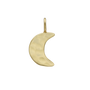 Gold crescent moon pendant on a clear background-1
