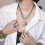 Infinite Sky Turquoise Amulet Medallion-7
