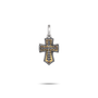 Decorative cross pendant on a white background-1