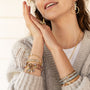 Life in Balance Cross Mini Ball Stretch Bracelet-15