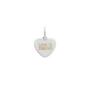Love Is Braver Puffed Heart Charm-1