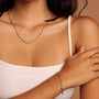 Life in Balance Cross Mini Ball Necklace-7