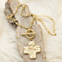 Life in Balance Cross Toggle Necklace-3