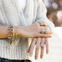 Life in Balance Cross Mini Ball Stretch Bracelet-18