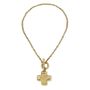 Life in Balance Cross Toggle Necklace-4