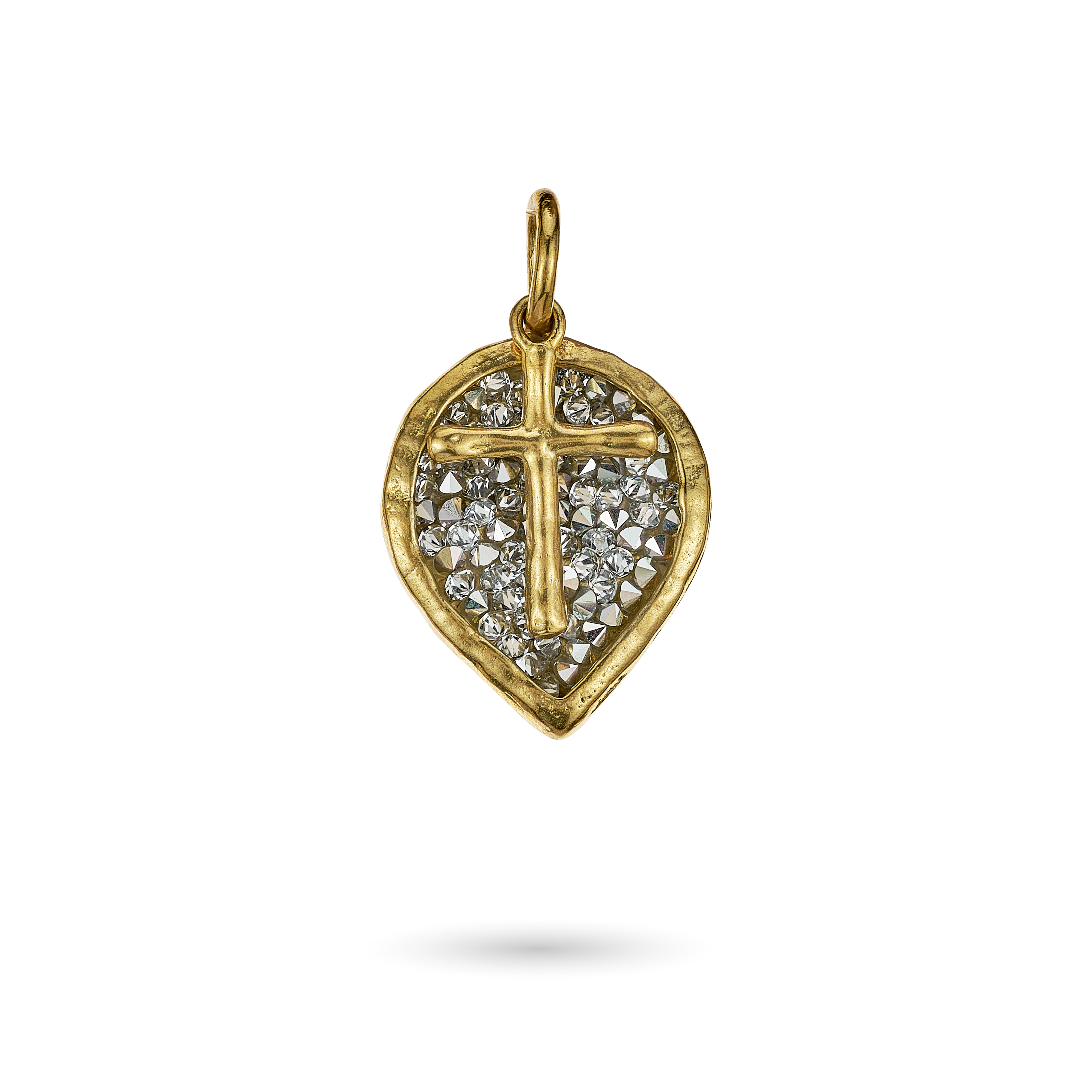 Lotus Cross Kristal Pendant-1
